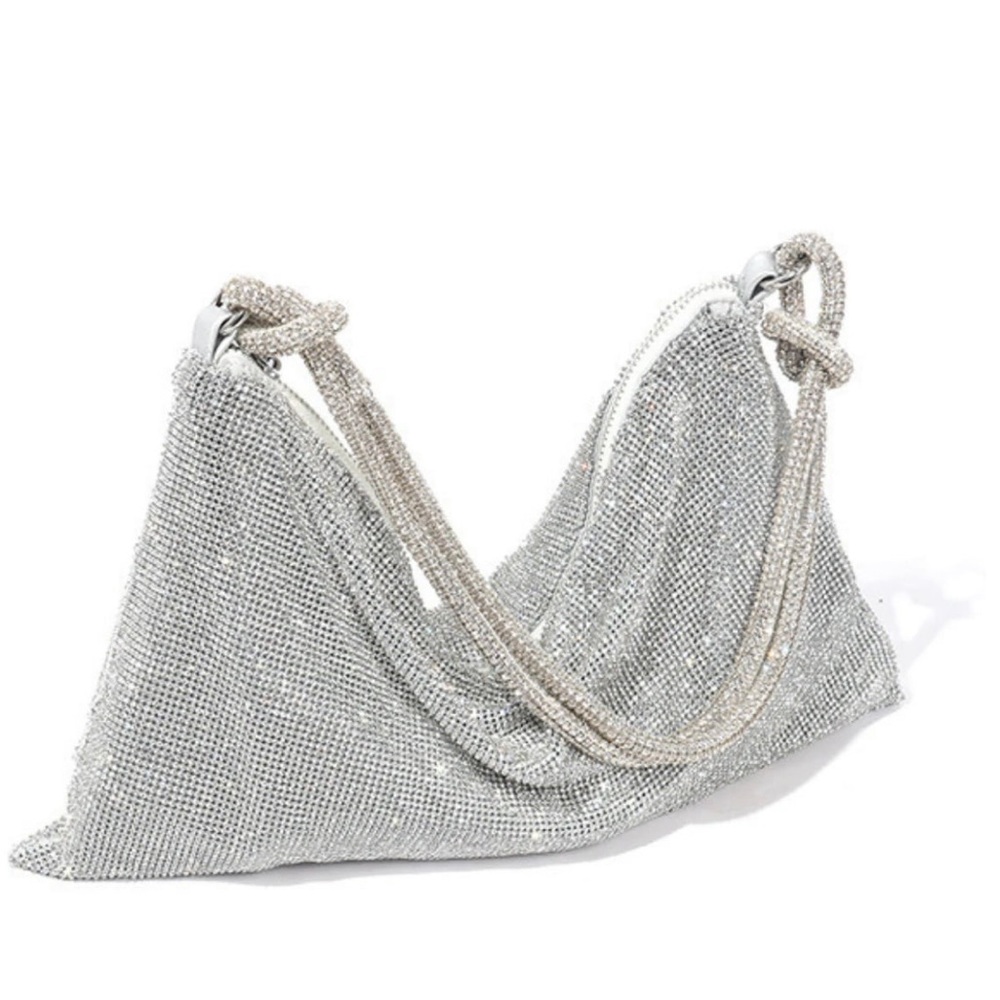 Silver Rhinestone purse - Picture 4 of 4